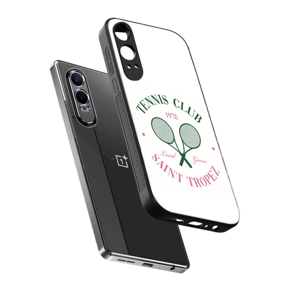 Tennis Club sleek oneplus nord ce 4 lite cover with tempered glass back and TPU edges