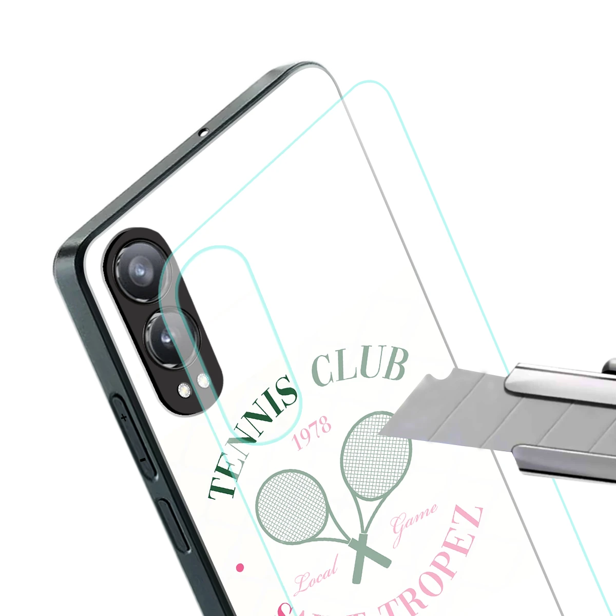 Tennis Club stylish phone case for oneplus nord ce 4 lite | glossy glass and slim fit