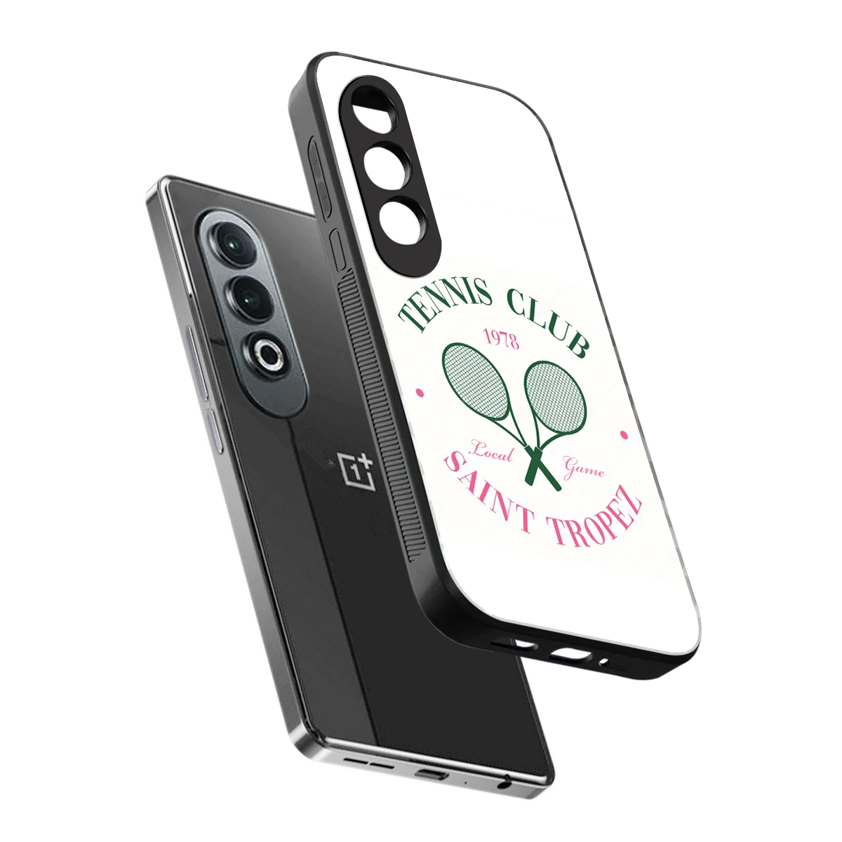 Tennis Club sleek oneplus nord ce 4 cover with tempered glass back and TPU edges