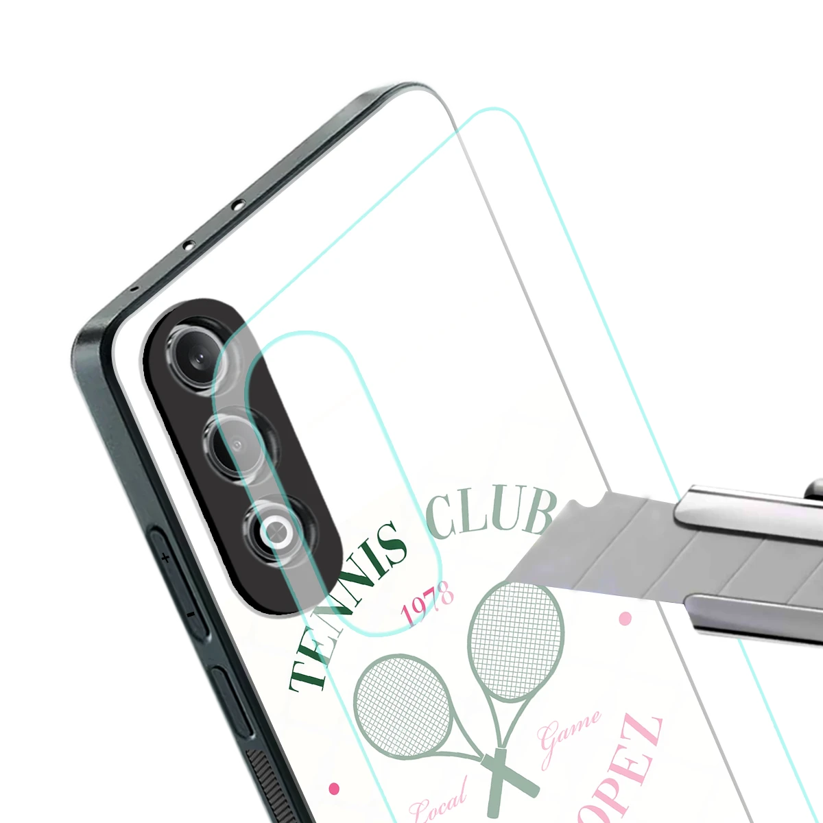 Tennis Club stylish phone case for oneplus nord ce 4 | glossy glass and slim fit