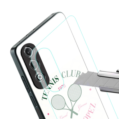 Tennis Club stylish phone case for oneplus nord ce 4 | glossy glass and slim fit