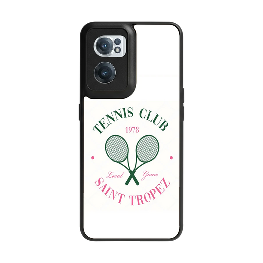 Tennis Club back phone cover | glass case for oneplus nord ce 2