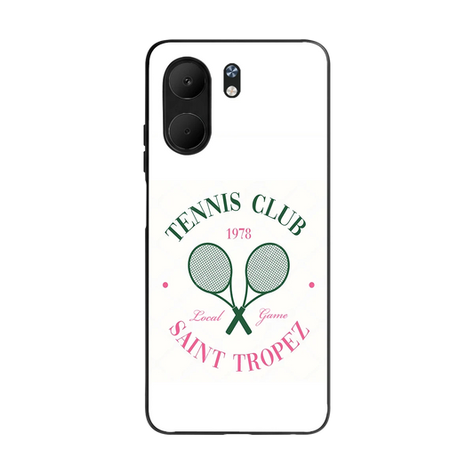 Tennis Club back phone cover | glass case for oppo a5x 5g