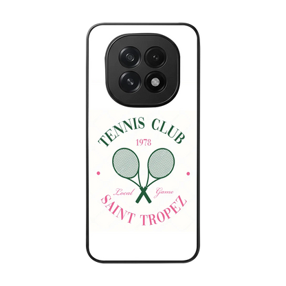 Tennis Club back phone cover | glass case for oppo f29 5g