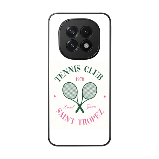 Tennis Club back phone cover | glass case for oppo f29 5g