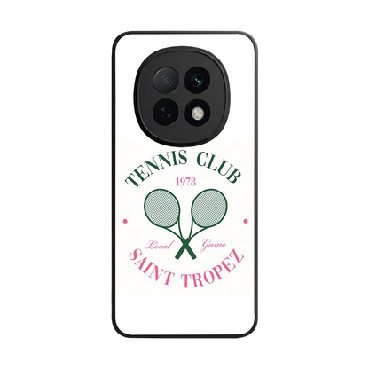 Tennis Club back phone cover | glass case for oppo f29 pro 5g
