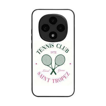 Tennis Club back phone cover | glass case for oppo f31 pro 5g