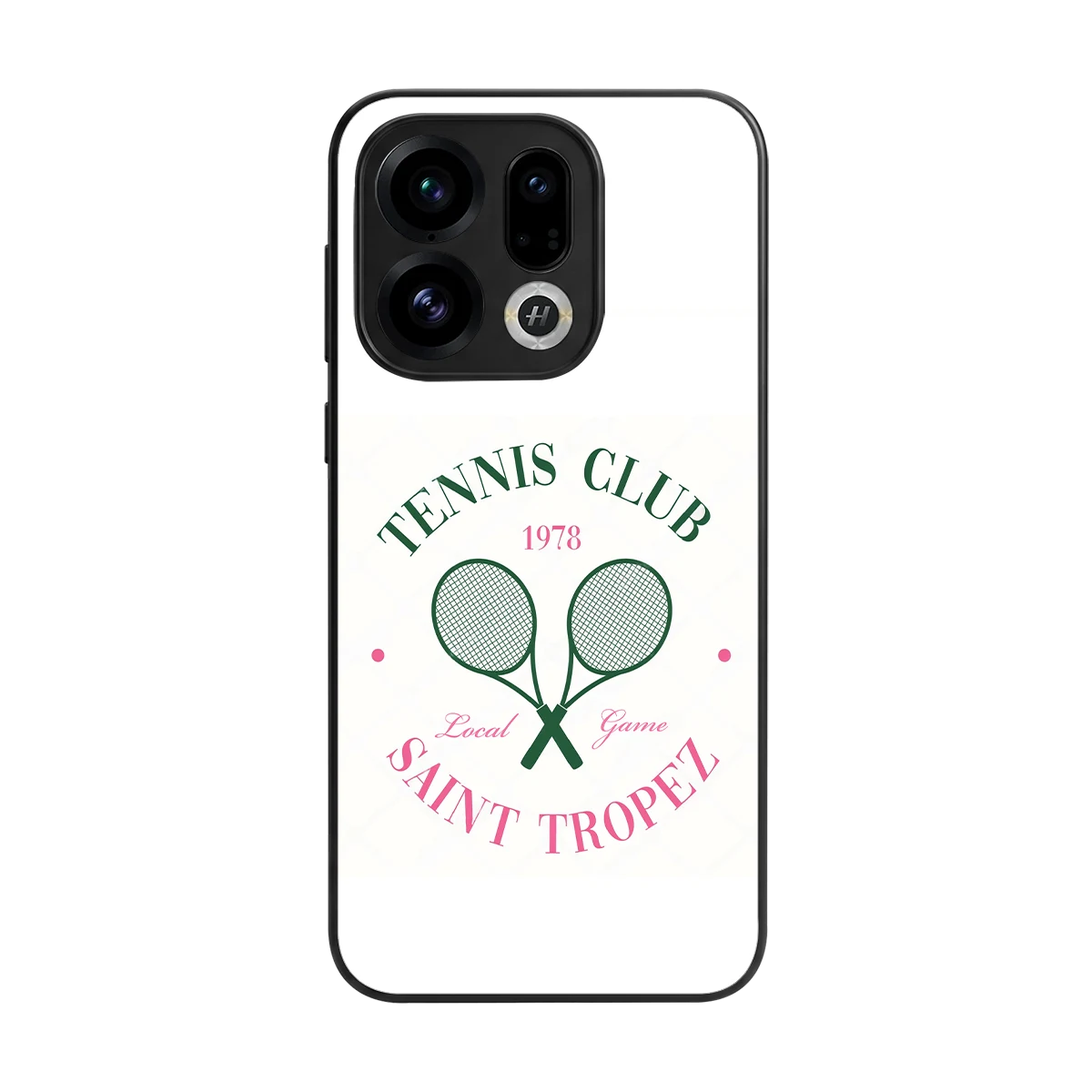 Tennis Club back phone cover | glass case for oppo find x9