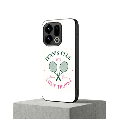 Tennis Club oppo find x9 mobile cover | shockproof glass phone case