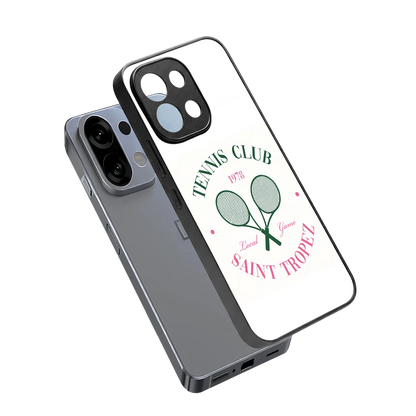 Tennis Club sleek oppo k13 5g cover with tempered glass back and TPU edges