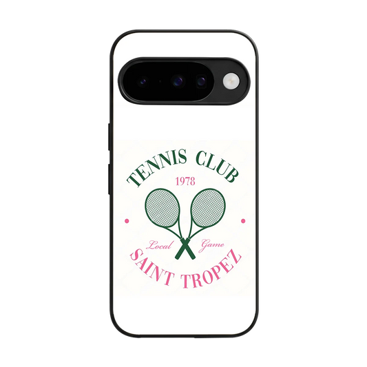 Tennis Club back phone cover | glass case for google pixel 10