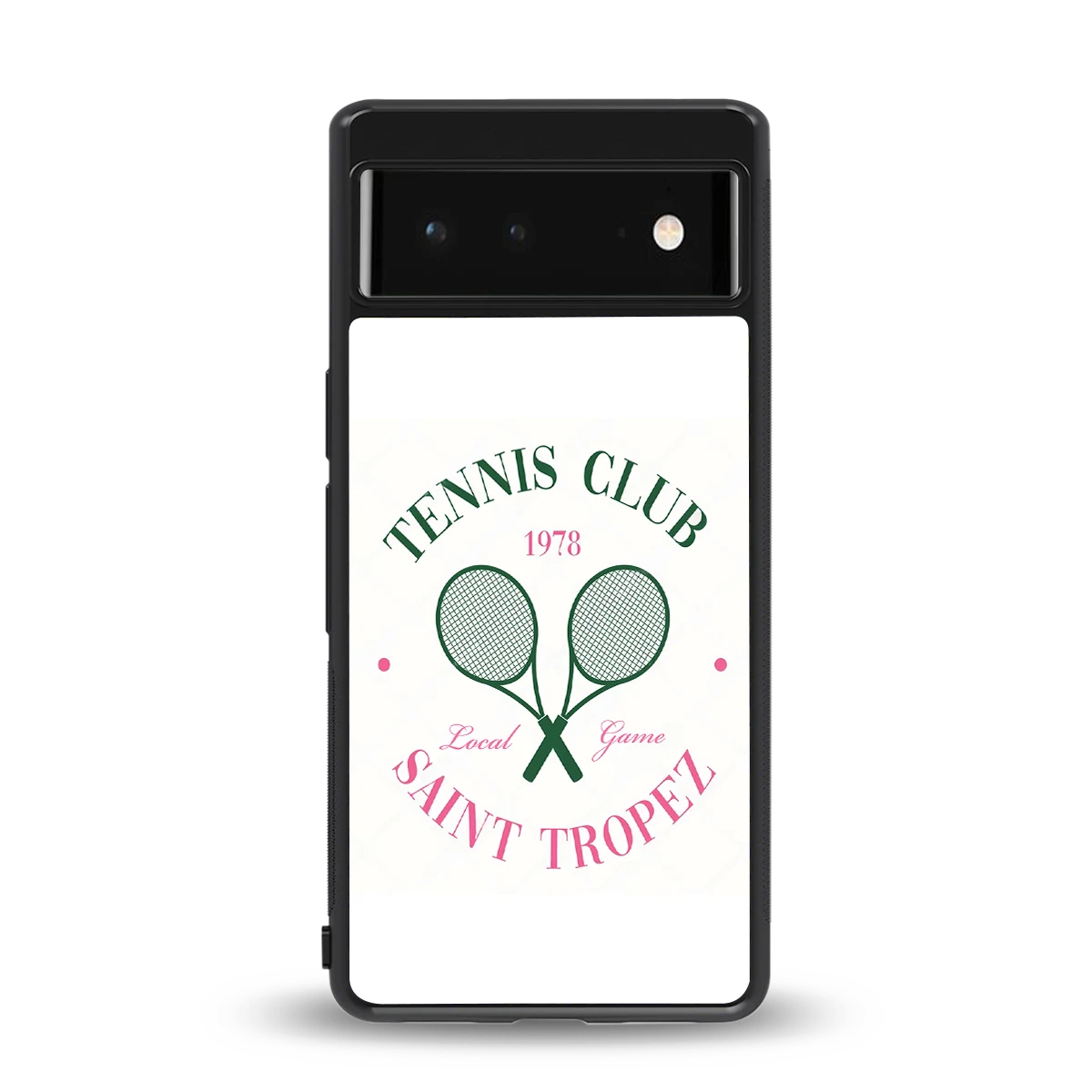 Tennis Club back phone cover | glass case for google pixel 6a