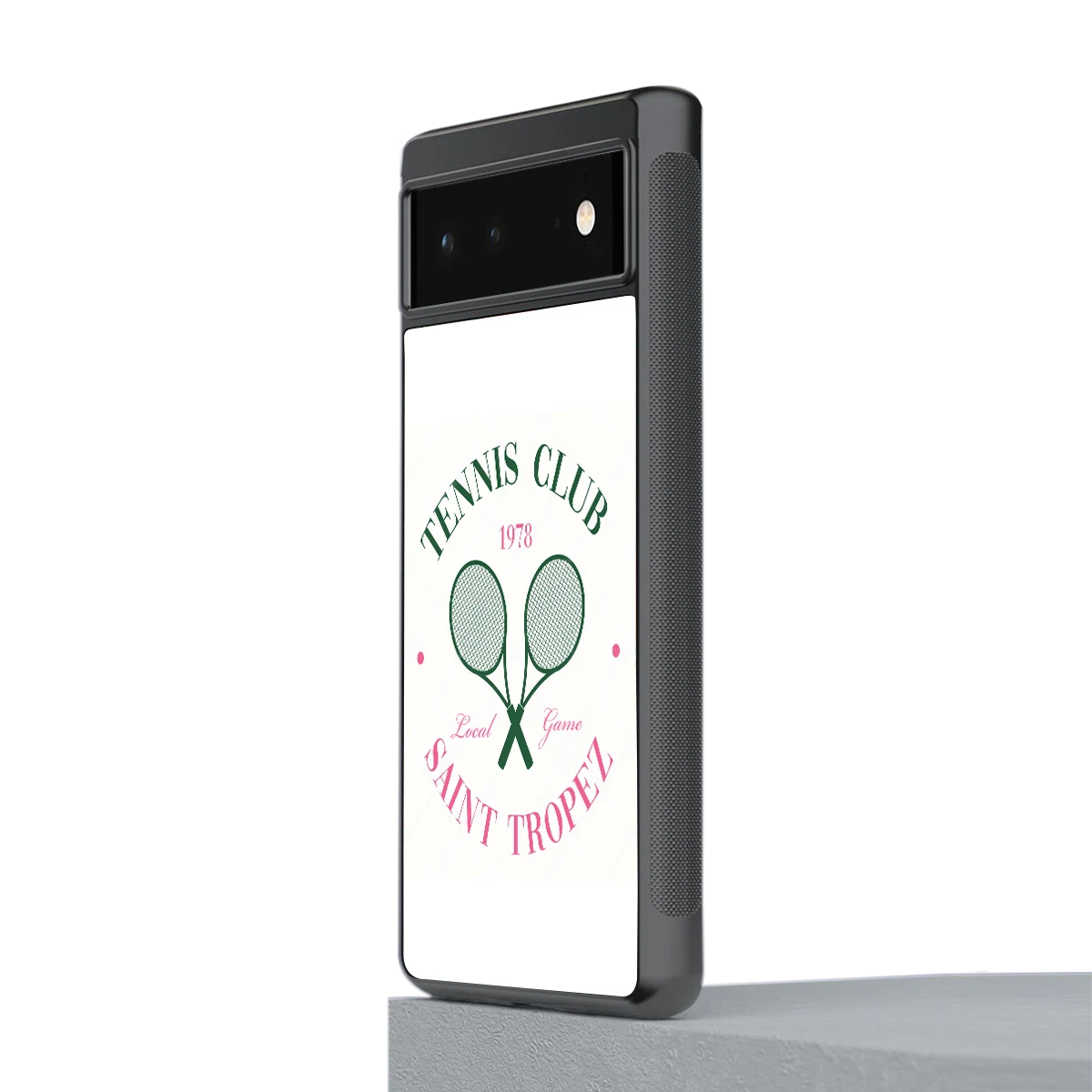 Tennis Club stylish phone case for google pixel 6a | glossy glass and slim fit