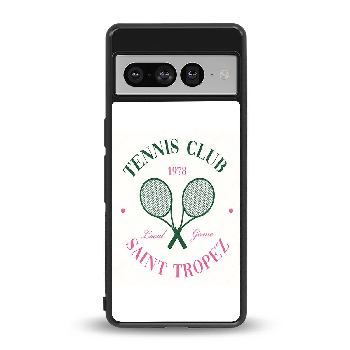 Tennis Club back phone cover | glass case for google pixel 7 pro