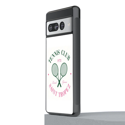 Tennis Club stylish phone case for google pixel 7 pro | glossy glass and slim fit