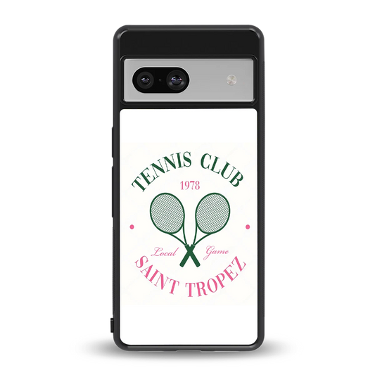 Tennis Club back phone cover | glass case for google pixel 7