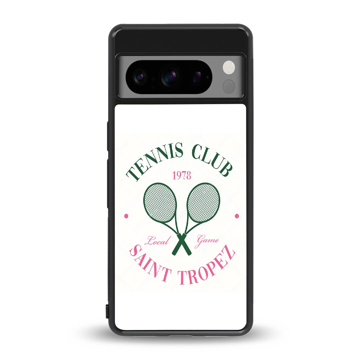 Tennis Club back phone cover | glass case for google pixel 8 pro