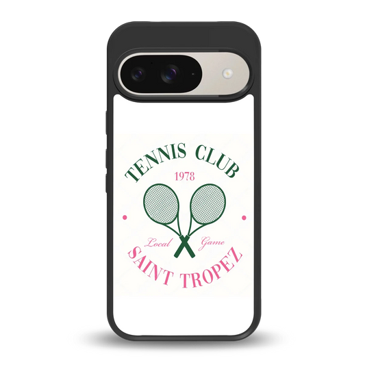 Tennis Club back phone cover | glass case for google pixel 9