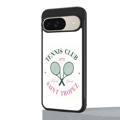 Tennis Club google pixel 9 mobile cover | shockproof glass phone case
