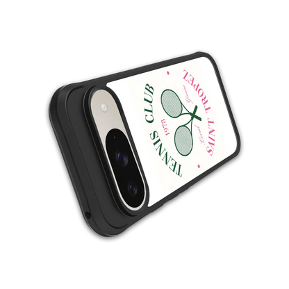 Tennis Club stylish phone case for google pixel 9 | glossy glass and slim fit