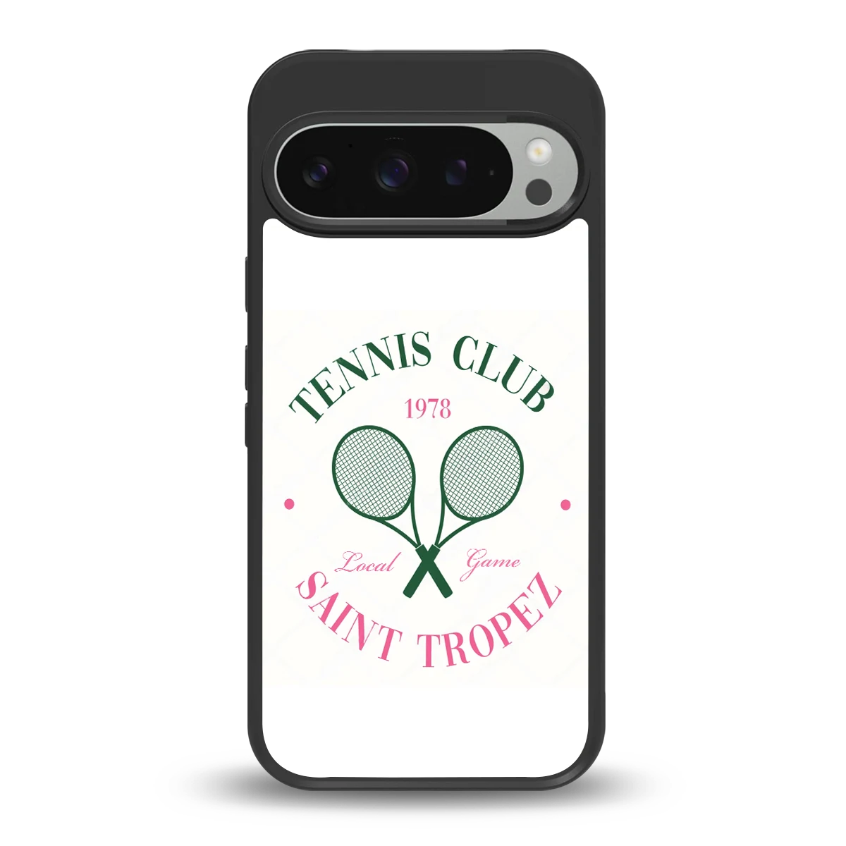 Tennis Club back phone cover | glass case for google pixel 9 pro xl