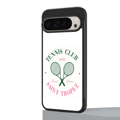 Tennis Club google pixel 9 pro mobile cover | shockproof glass phone case