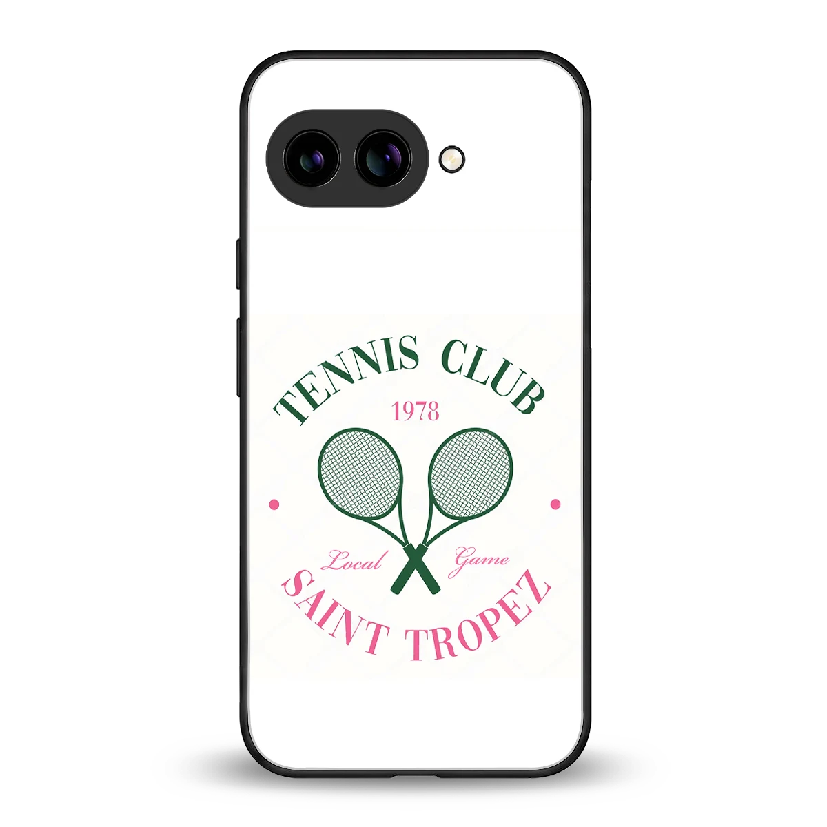 Tennis Club back phone cover | glass case for google pixel 9a