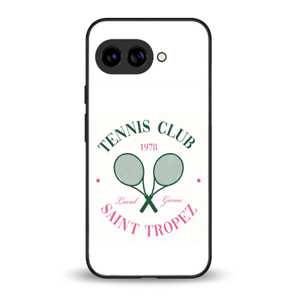 Tennis Club back phone cover | glass case for google pixel 9a