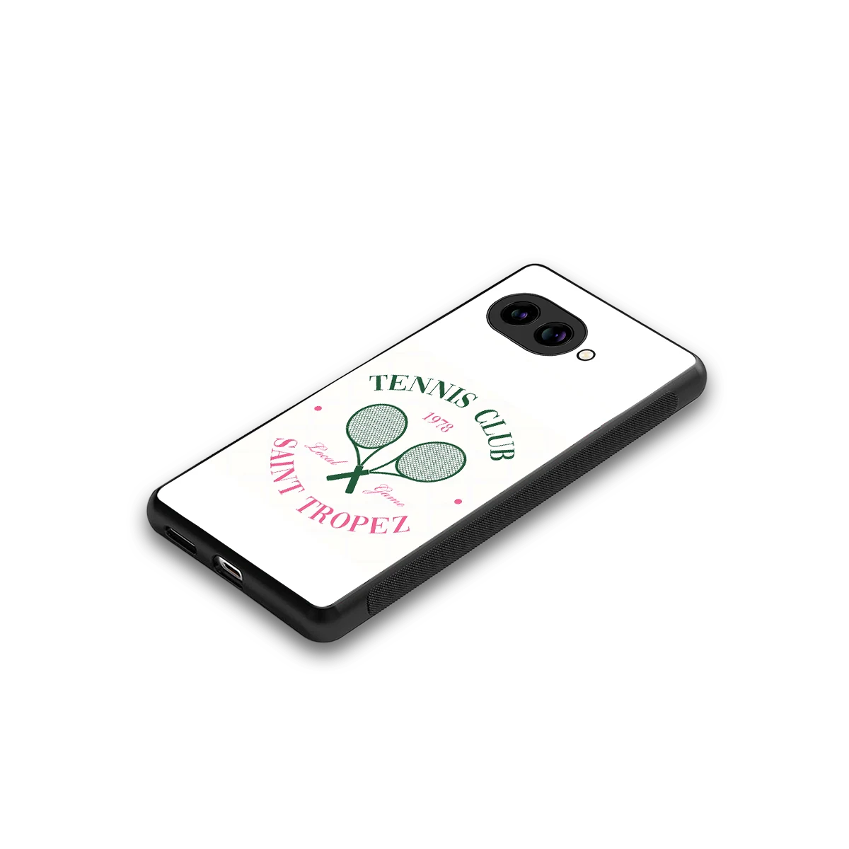 Tennis Club stylish phone case for google pixel 9a | glossy glass and slim fit