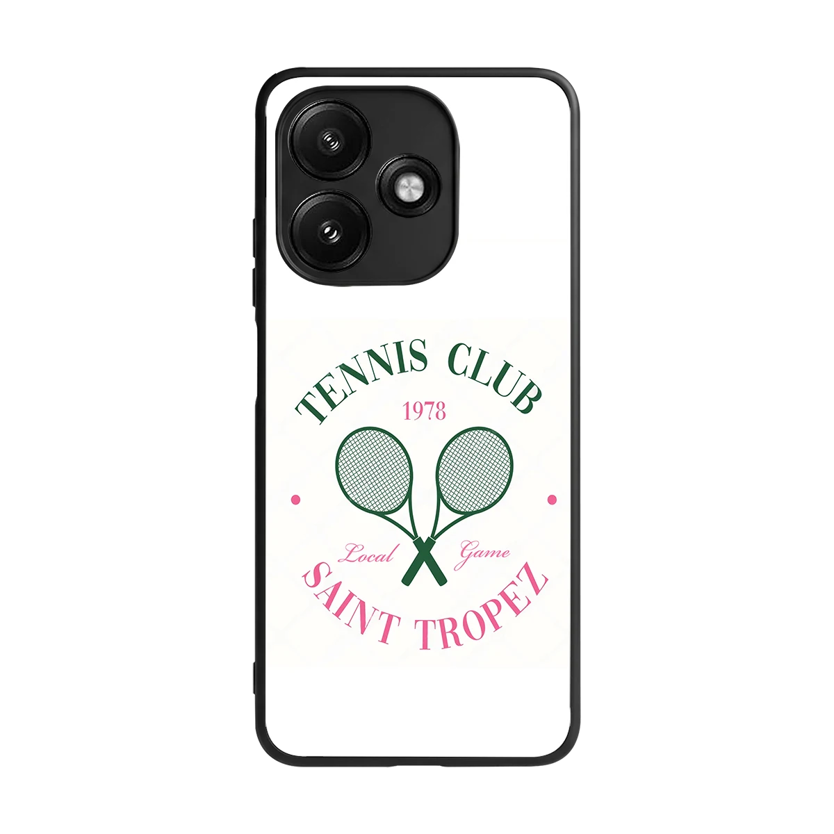Tennis Club back phone cover | glass case for redmi 12 5g