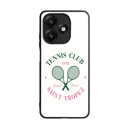 Tennis Club back phone cover | glass case for redmi 12 5g