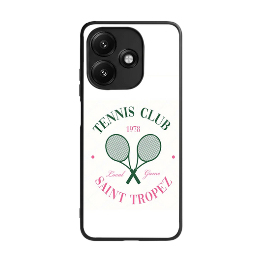 Tennis Club back phone cover | glass case for redmi 12 5g