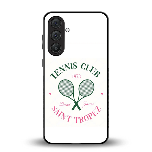 Tennis Club back phone cover | glass case for samsung galaxy m35 5g