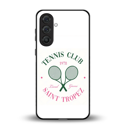 Tennis Club back phone cover | glass case for samsung galaxy a55 5g