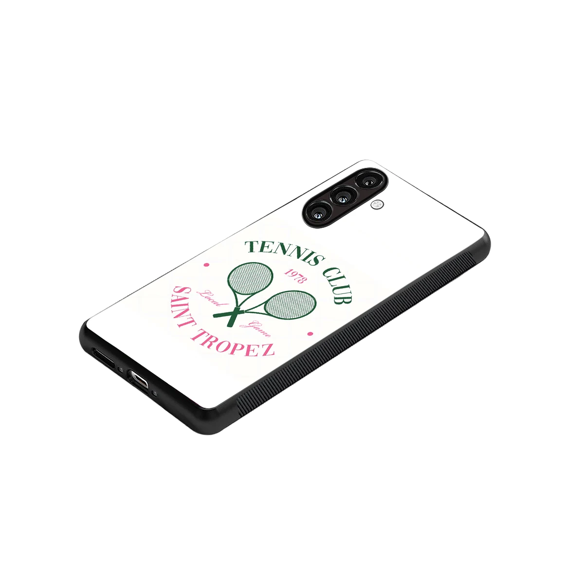 Tennis Club stylish phone case for samsung galaxy a55 5g | glossy glass and slim fit