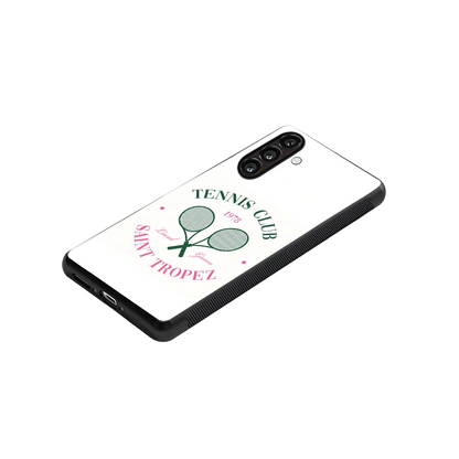 Tennis Club stylish phone case for samsung galaxy a55 5g | glossy glass and slim fit