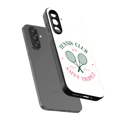Tennis Club sleek samsung galaxy a17 5g cover with tempered glass back and TPU edges