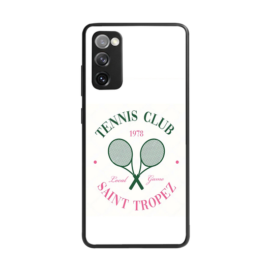 Tennis Club back phone cover | glass case for samsung galaxy s20 fe