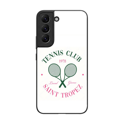 Tennis Club back phone cover | glass case for samsung galaxy s22