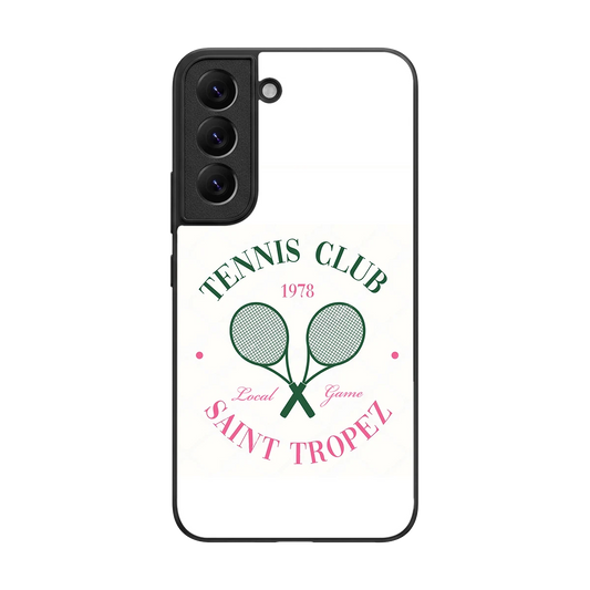 Tennis Club back phone cover | glass case for samsung galaxy s22