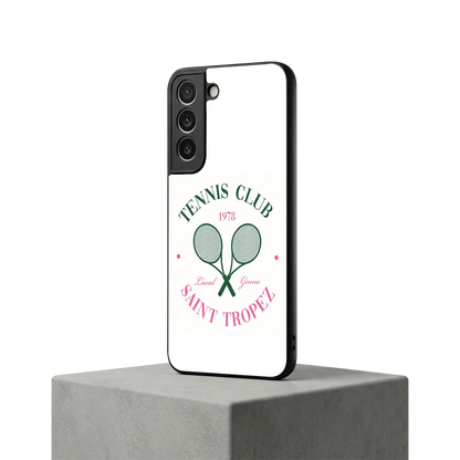 Tennis Club samsung galaxy s22 mobile cover | shockproof glass phone case