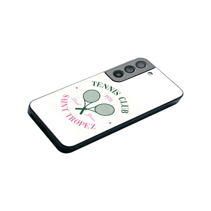 Tennis Club stylish phone case for samsung galaxy s22 | glossy glass and slim fit