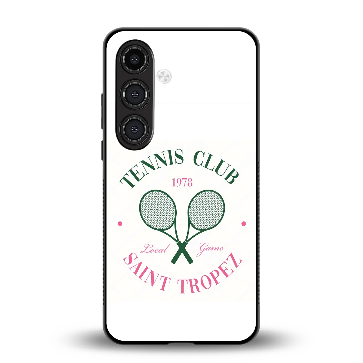 Tennis Club back phone cover | glass case for samsung galaxy s23 plus