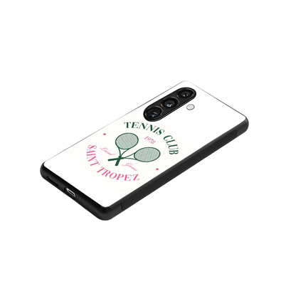 Tennis Club stylish phone case for samsung galaxy s25 | glossy glass and slim fit