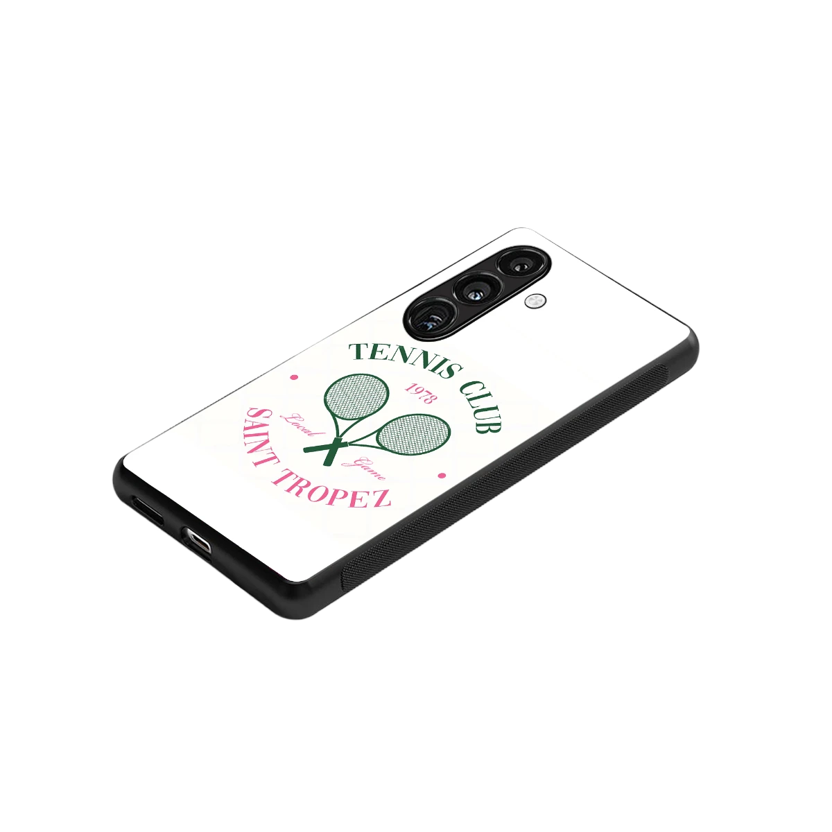 Tennis Club stylish phone case for samsung galaxy s24 | glossy glass and slim fit