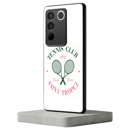 Tennis Club vivo v27 5g mobile cover | shockproof glass phone case