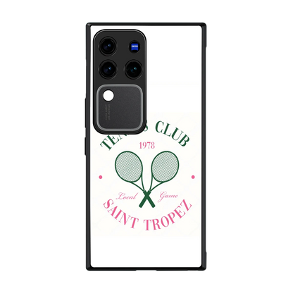 Tennis Club back phone cover | glass case forvivo v30 pro