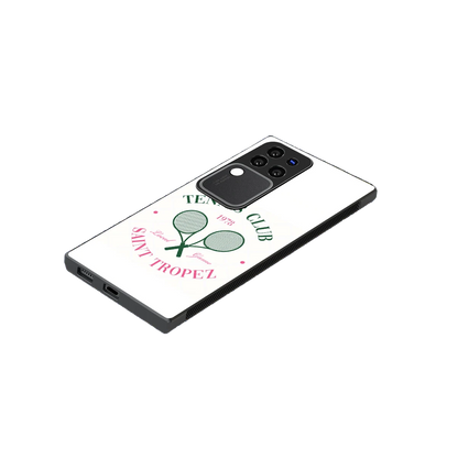 Tennis Club stylish phone case forvivo v30 pro | glossy glass and slim fit