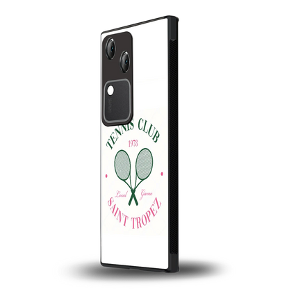 Tennis Club vivo v30 mobile cover | shockproof glass phone case