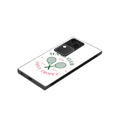 Tennis Club stylish phone case for vivo v30 | glossy glass and slim fit